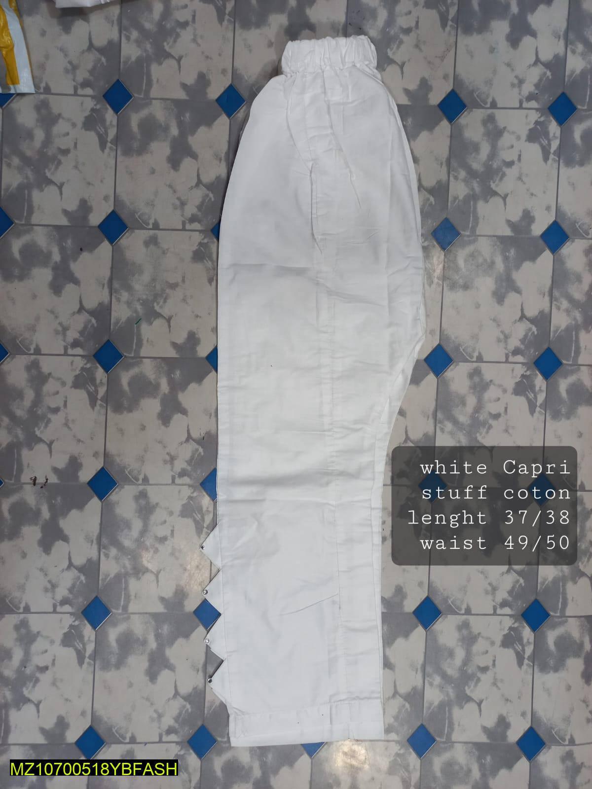 Cotton Capri Trouser