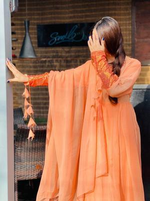 3 Pcs Women's Stitched Chiffon Plain Maxi