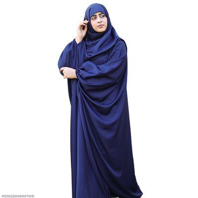 Kaftan Abaya with Elastic Cuffs And Hijab