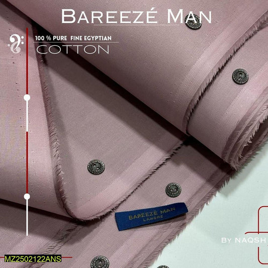 Men's Unstitched Cotton Plain Suit