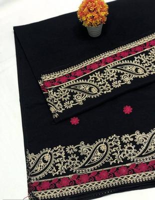 Women's Swiss Lawn Embroidered Border Shawl