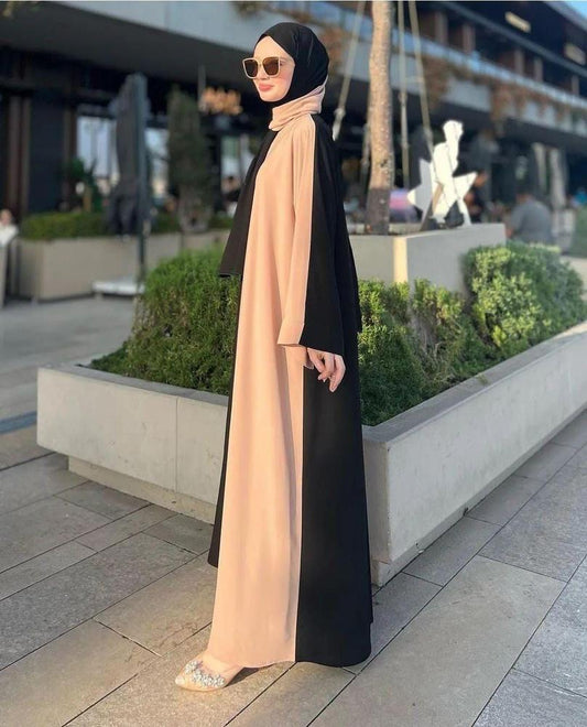 Georgette Plain Abaya With Stoller