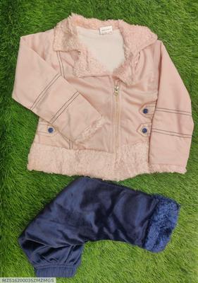 Baby Girl Velvet Shirt And Trouser Set