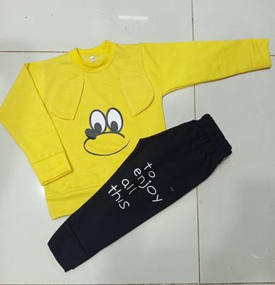 2 Pcs Boy's Cotton Printed Tracksuit