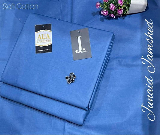 Men's Unstitched Cotton Plain Suit