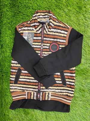 1 Pc Boy's Stitched Velvet Printed Jacket