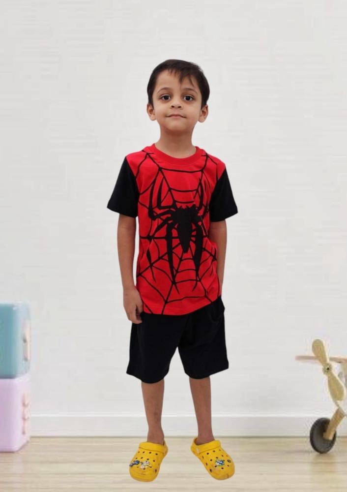 2 Pcs Kid's Jersey Printed T-Shirt And Knicker Set