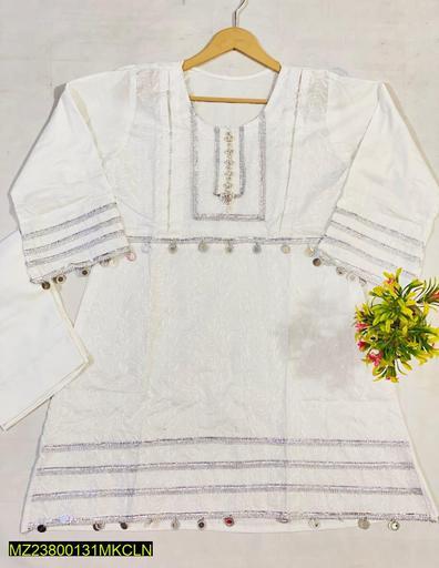 2 Pcs Lawn Stitched Suit