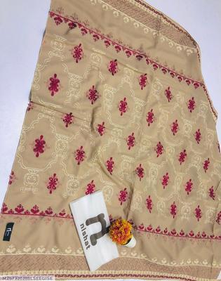 1 Pc Women's Stitched Swiss Lawn Embroidered Dupatta