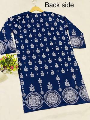 2 Pcs Women's Stitched Arabic Lawn Printed Suit