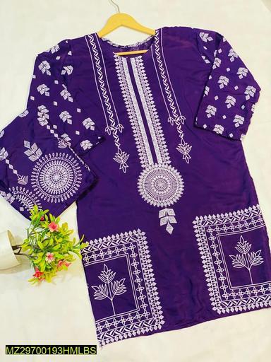 2 Pcs Stitched Lawn Suit