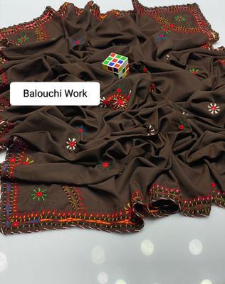 Women's Swiss Embroidered Border Shawl