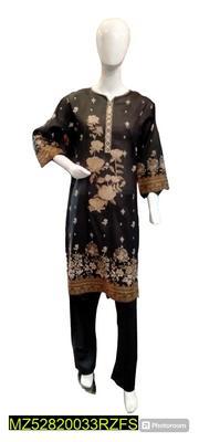 3 Pcs Women's Stitched Lawn Printed Suit