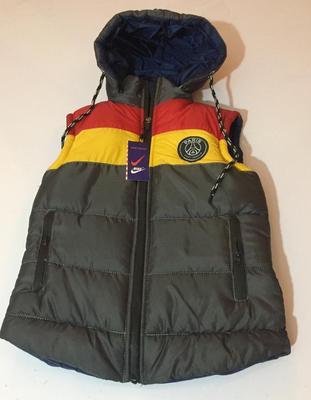 1 Pc Boy's Stitched Parachute Quilted Plain Sleeveless Jacket