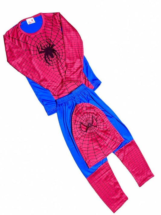 3 Pcs Kids Stitched Dry Fit Micro Spiderman Costume