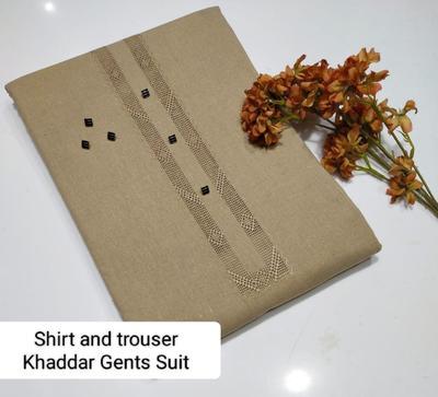 Men’s Unstitched Khaddar Embroidered Suit