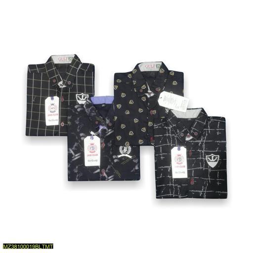 Cotton China Print Casual Shirt For Boys