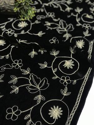 Women's Velvet Embroidered Shawl