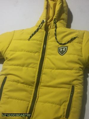 1 Pc Boy's Stitched Polyester Quilted Plain Puffer Jacket