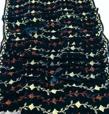 Women's Velvet Embroidered Shawl