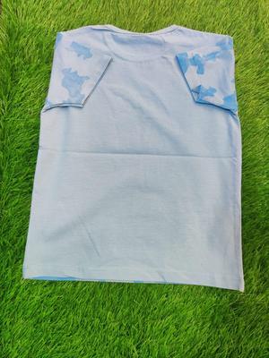 Boy's Stitched Blended Printed T-Shirt