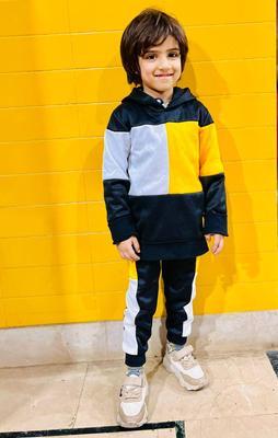 2 Pcs Boy's Polyester Printed Tracksuit