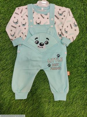 Unisex Cotton Printed Romper Set