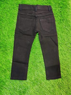 Boy's Stitched Cotton Plain Pants