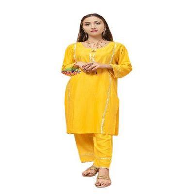 2 Pcs Women Stitched Linen Embroidered Suit