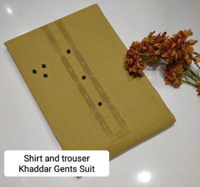 Men’s Unstitched Khaddar Embroidered Suit