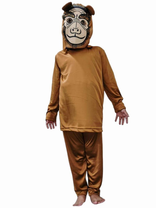 3 Pcs Kids Stitched Dry Fit Micro Monkey Costume