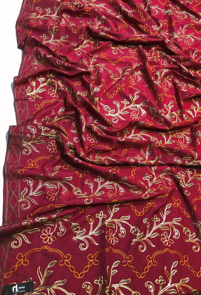 Women's Swiss Embroidered Shawl