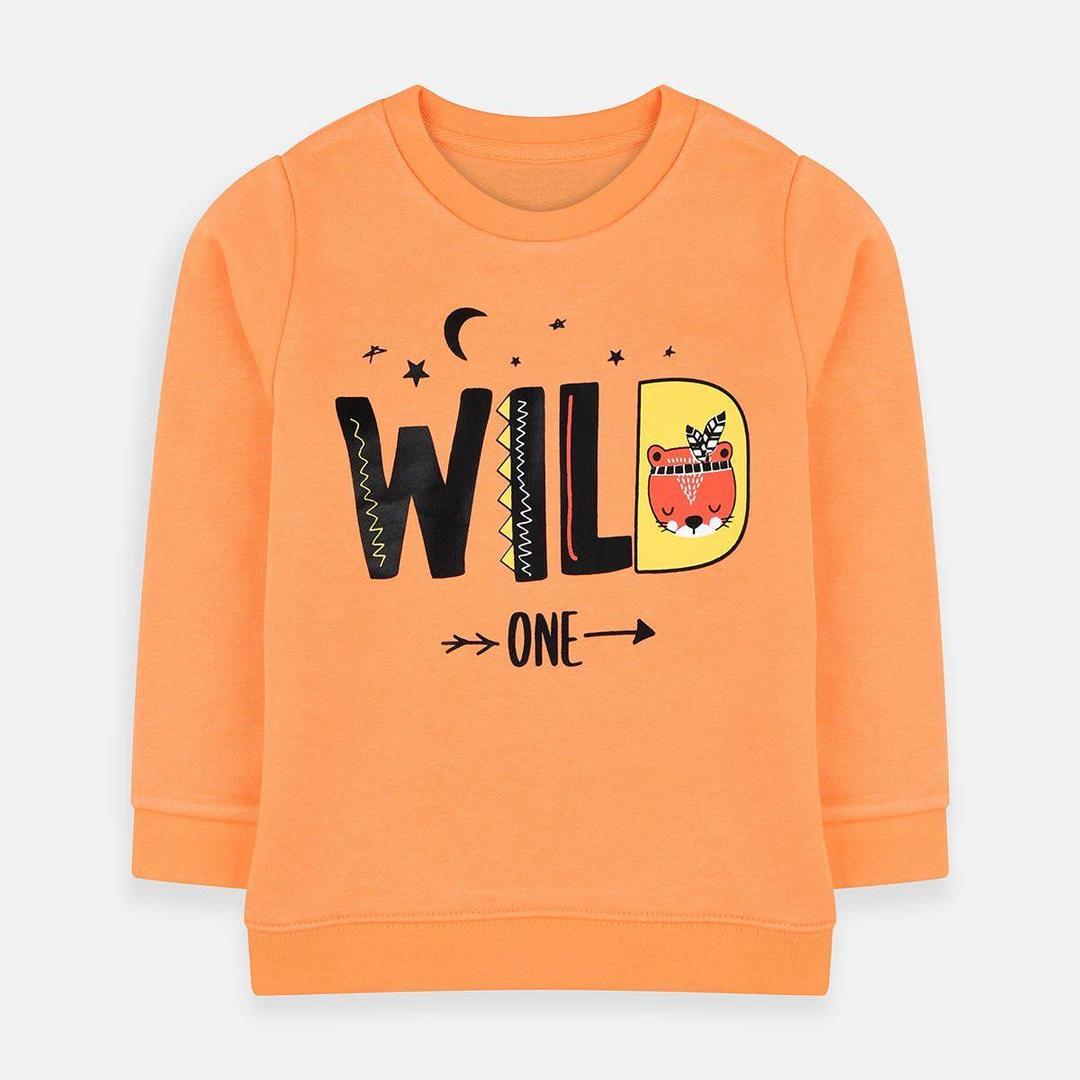 Wild One Dull Orange Terry Sweatshirt