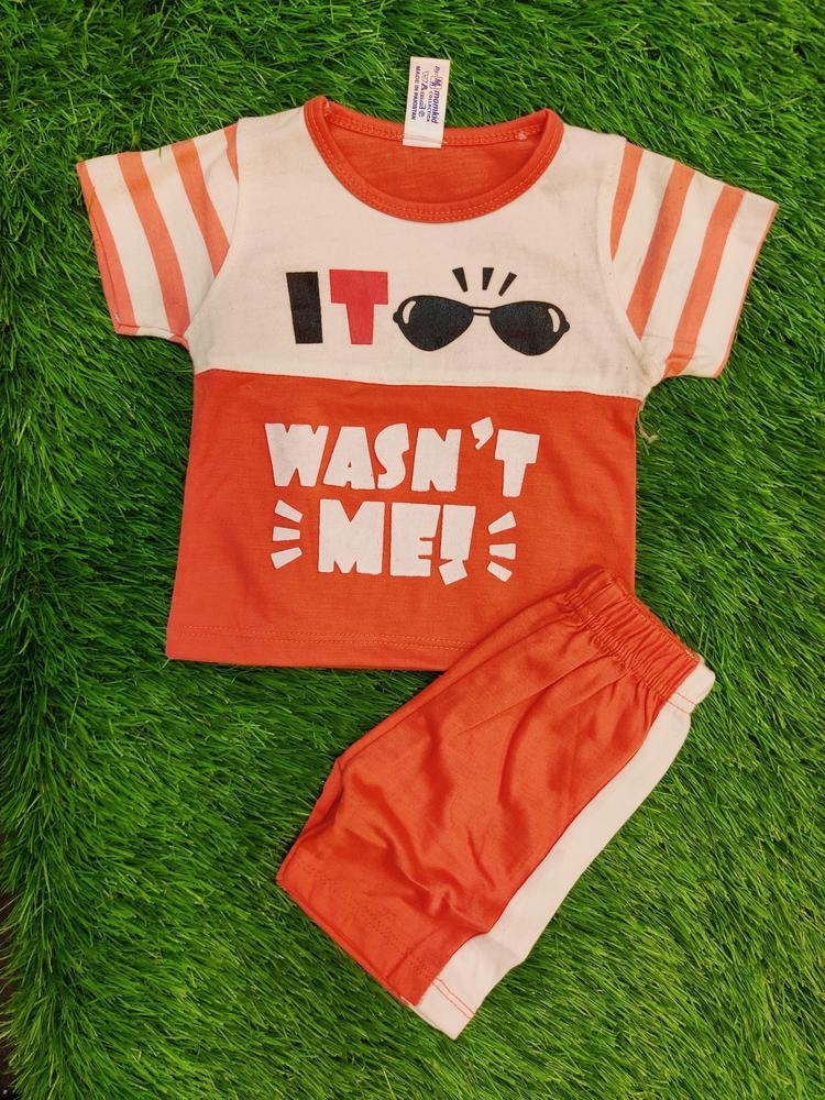 Baby Boy's Blended T-Shirt And Knicker Set