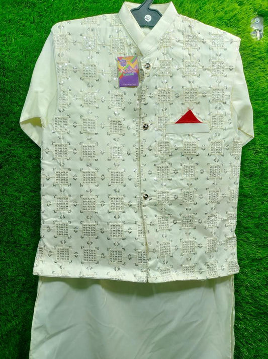 3 Pcs Wash And Wear Embroidered Kurta And Shalwar Suit -