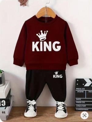 2 Pcs Girl's Polyester Printed Tracksuit