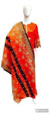 3 Pcs Women's Stitched Lawn Printed Suit