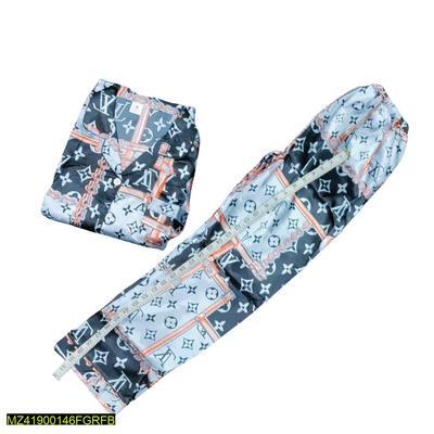 2 Pcs Women's Stitched Cotton Printed Sleepwear