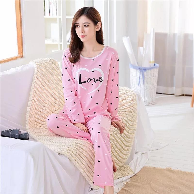 2 Pcs Women's Stitched Cotton Jersey Printed Night Suit