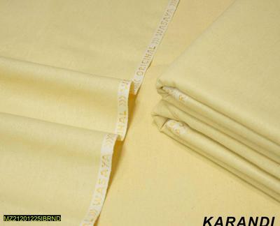 Men's Unstitched Khaddar Karandi Plain Suit