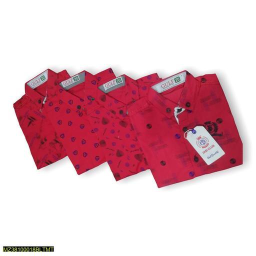 Cotton China Print Casual Shirt For Boys