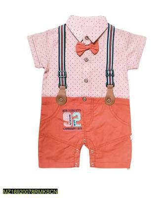 Baby Boy's Cotton Romper Set