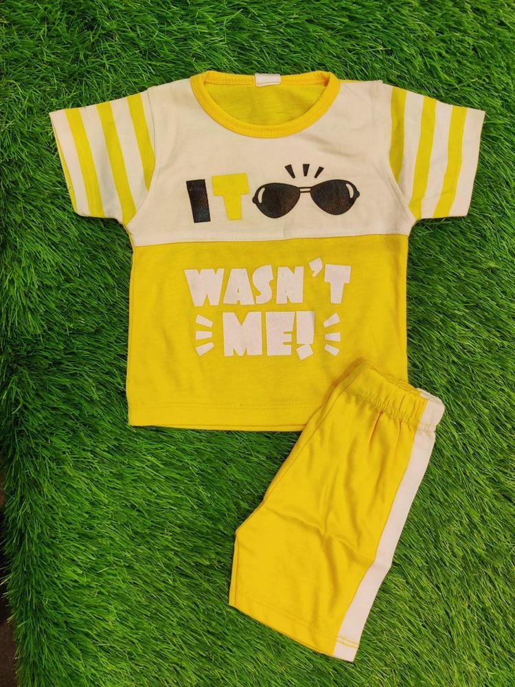 Baby Boy's Blended T-Shirt And Knicker Set