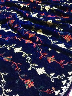 Women's Velvet Embroidered Shawl