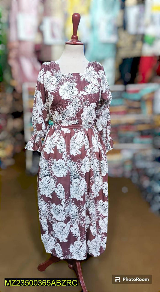 Printed Chiffon Maxi