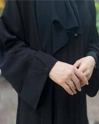 Georgette Plain Classic Abaya With Stoller