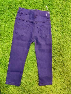 Boy's Stitched Cotton Plain Pants