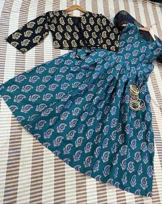 3 Pcs Women's Stitched Katan Silk Printed Frock