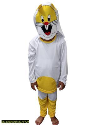 3 Pcs Kids Stitched Dry Fit Micro Rabbit Costume