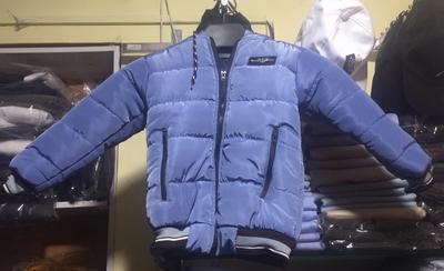 1 Pc Boy's Stitched Polyester Quilted Plain Puffer Jacket